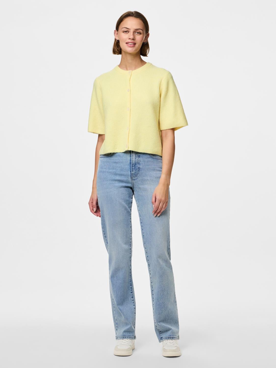 PCSILLY Knit Cardigan - Pale Banana - VERO MODA & VILA Bergvik